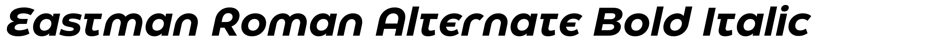 Eastman Roman Alternate Bold Italic